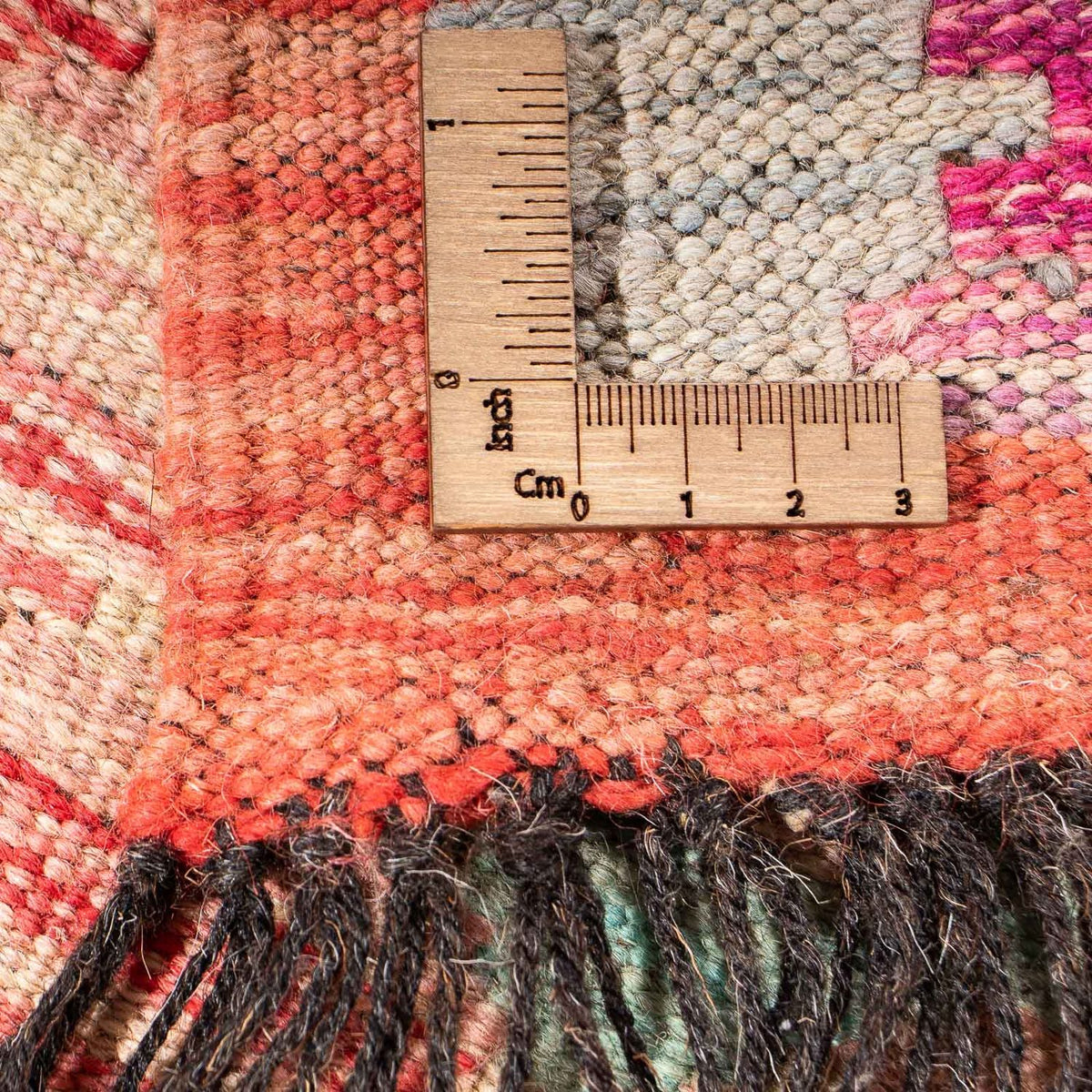 Kelim tapijt - Splash - 177 x 120 cm - licht rood