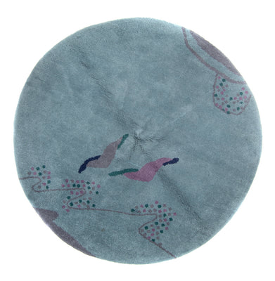 Gabbeh tapijt - Indus rond  - 200 x 200 cm - blauw