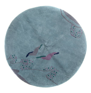 Gabbeh tapijt - Indus rond  - 200 x 200 cm - blauw