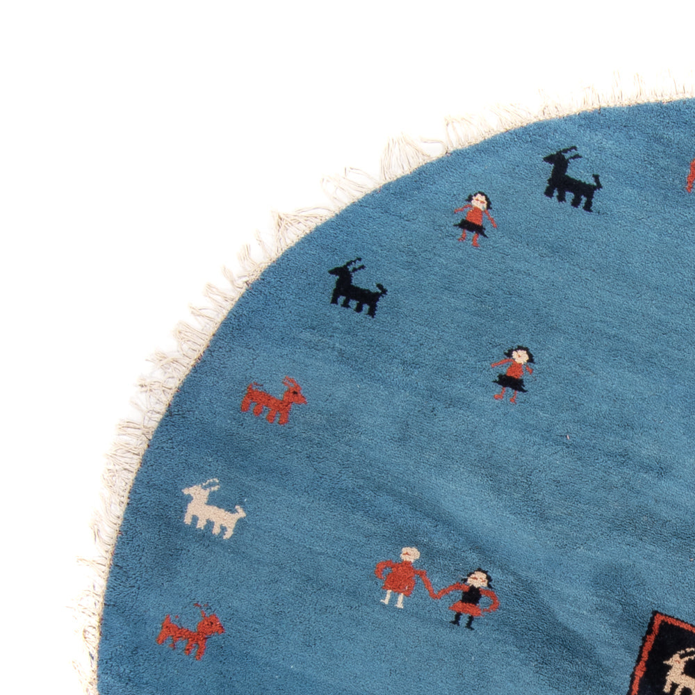 Indo Gabbeh Tapijt 195x195cm - Wollen tapijt