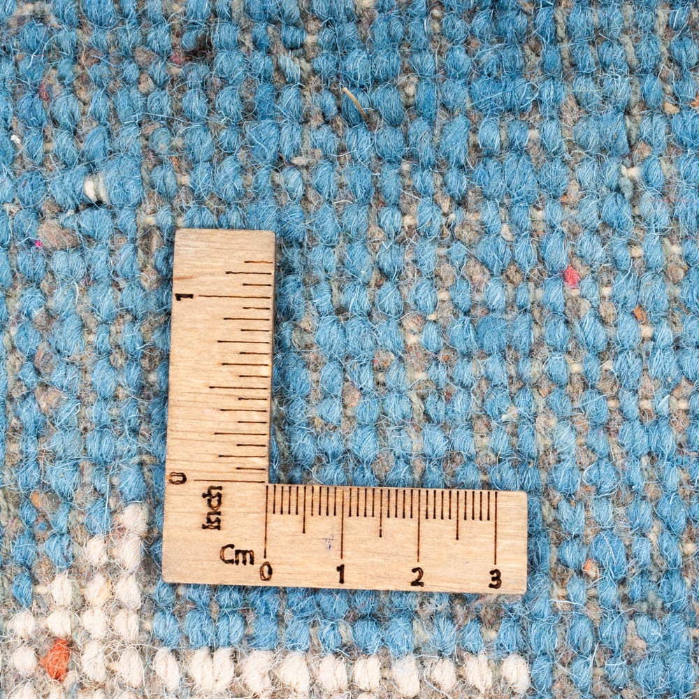 Gabbeh tapijt - Indus rond  - 195 x 195 cm - blauw