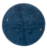 Gabbeh tapijt - Indus rond  - 190 x 190 cm - blauw