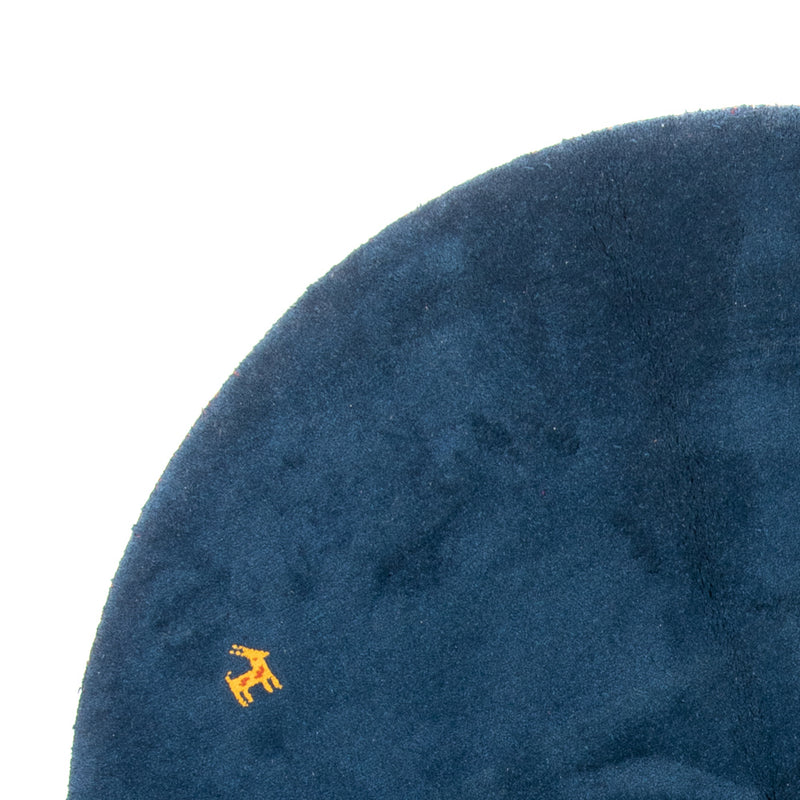 Gabbeh tapijt - Indus rond  - 190 x 190 cm - blauw