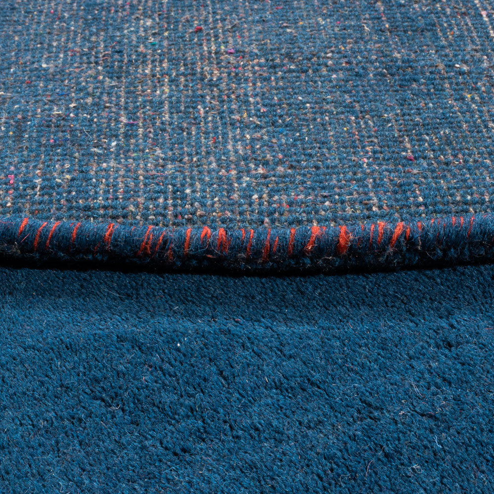 Gabbeh tapijt - Indus rond  - 190 x 190 cm - blauw