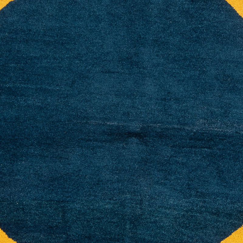 Gabbeh tapijt - Indus rond  - 195 x 195 cm - blauw