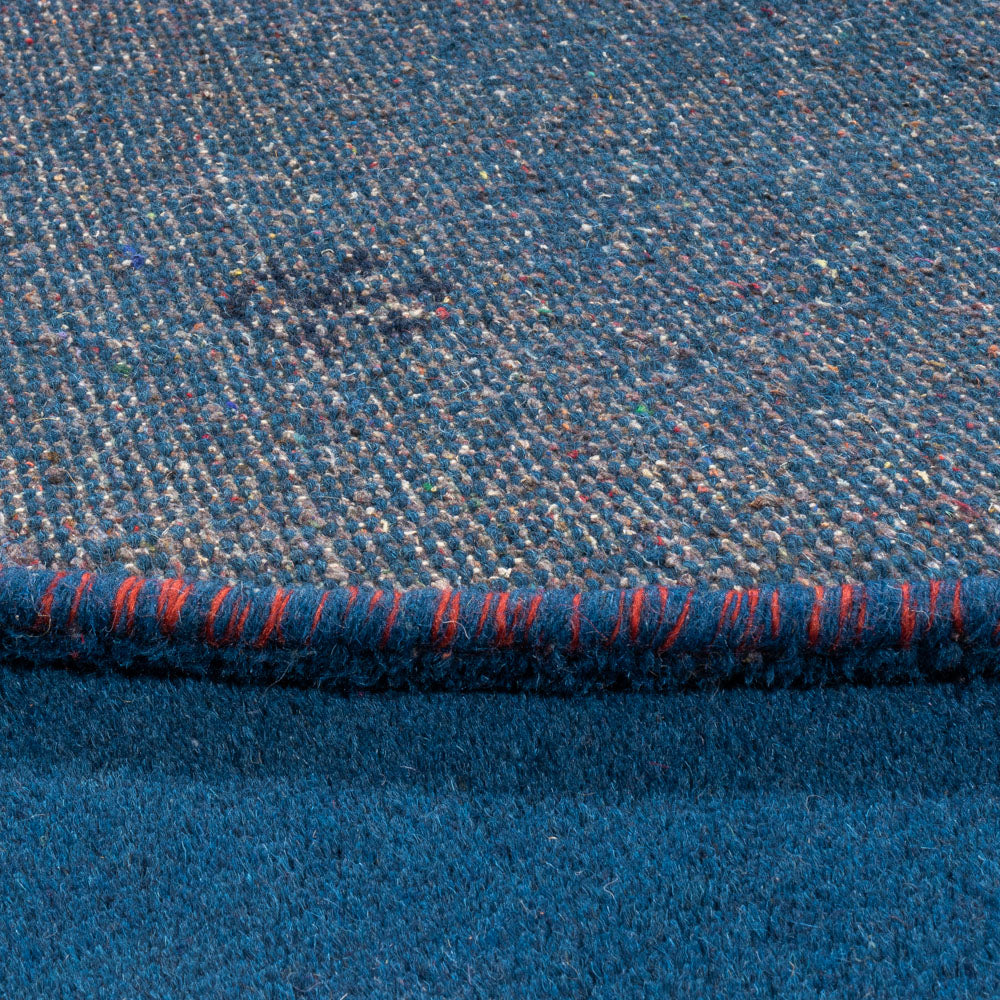 Gabbeh tapijt - Indus rond  - 199 x 199 cm - blauw