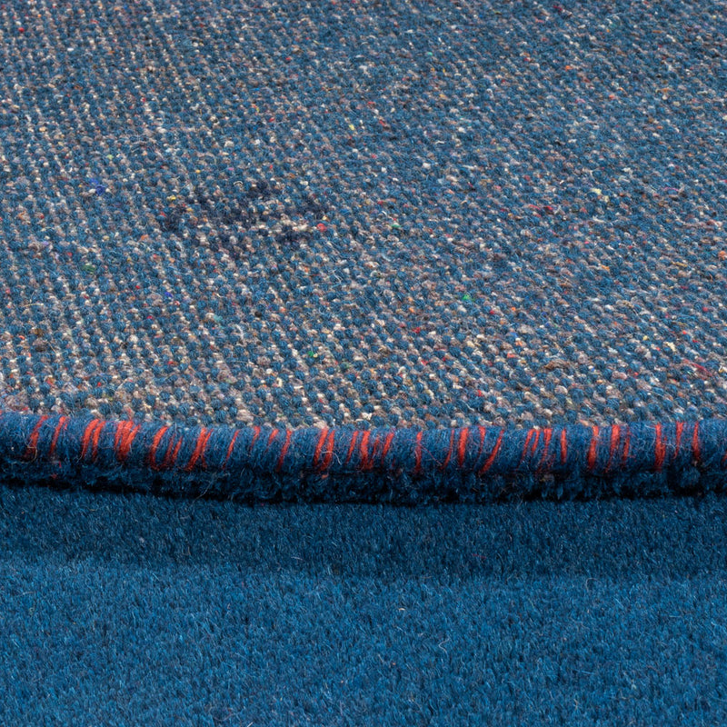 Gabbeh tapijt - Indus rond  - 199 x 199 cm - blauw