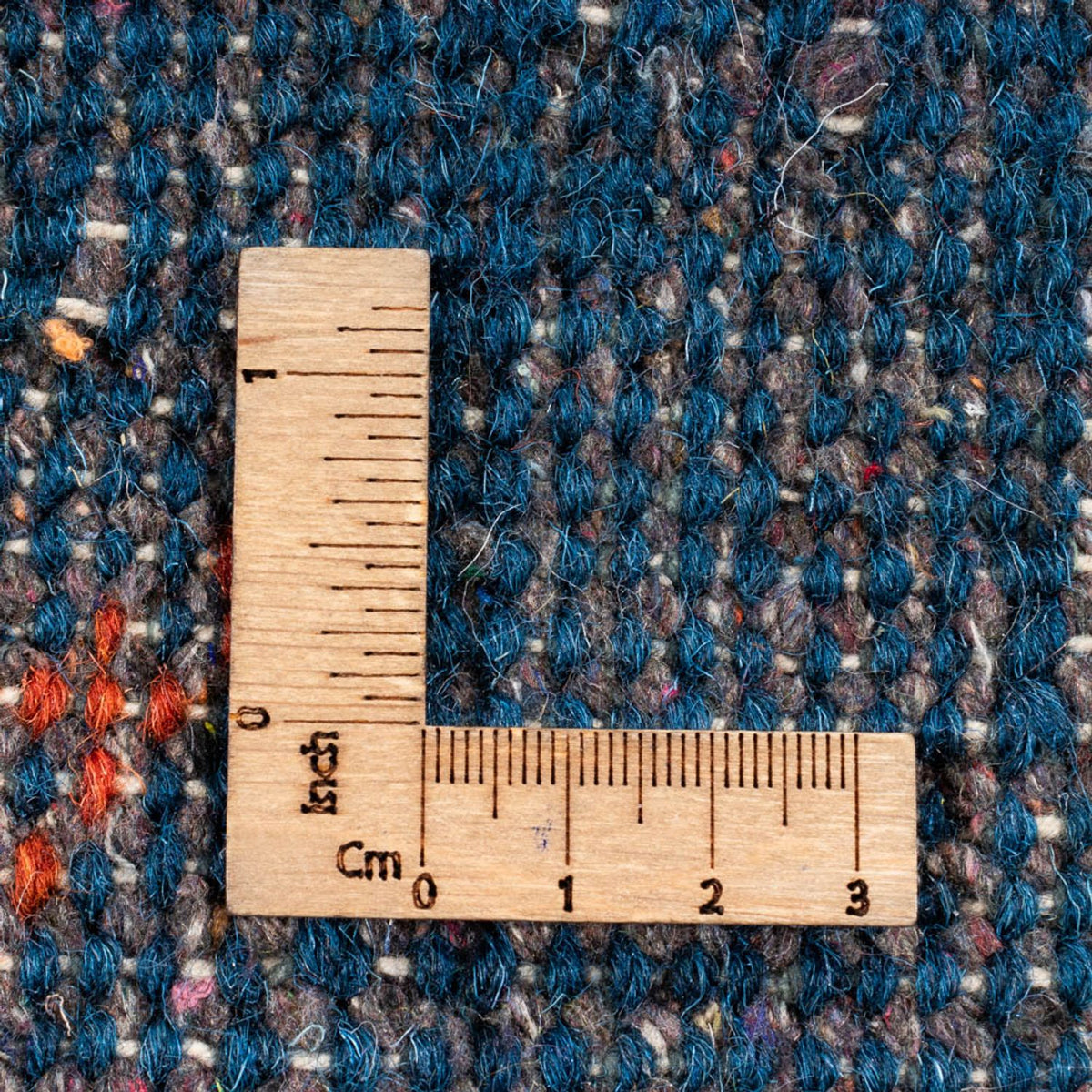 Gabbeh tapijt - Indus rond  - 199 x 199 cm - blauw