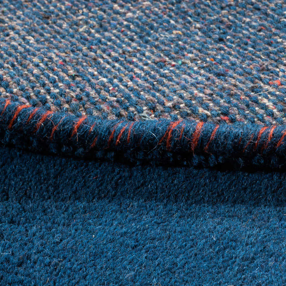 Gabbeh tapijt - Indus rond  - 194 x 194 cm - blauw