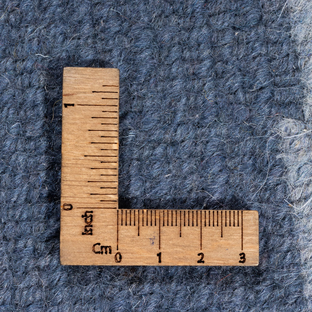 Nepal tapijt rond  - 197 x 197 cm - blauw