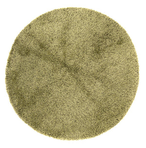 Hoogpolig tapijt rond  - 200 x 200 cm - olijfgroen