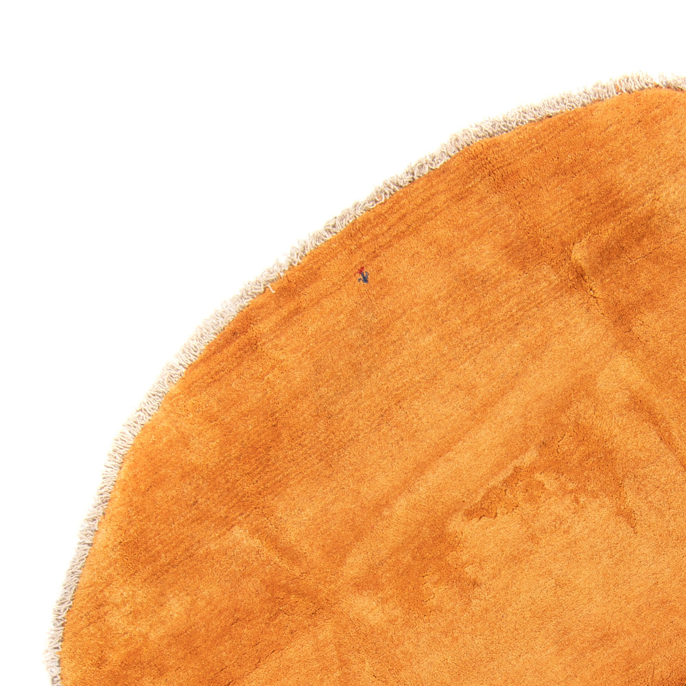 Hoogpolig tapijt rond  - 200 x 200 cm - goud