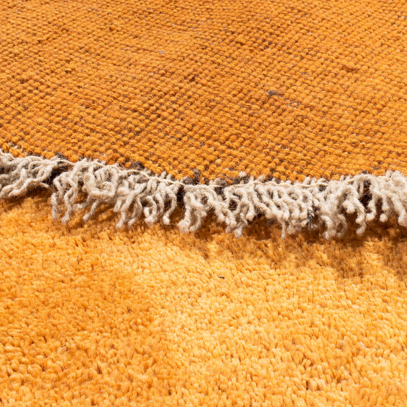 Hoogpolig tapijt rond  - 200 x 200 cm - goud