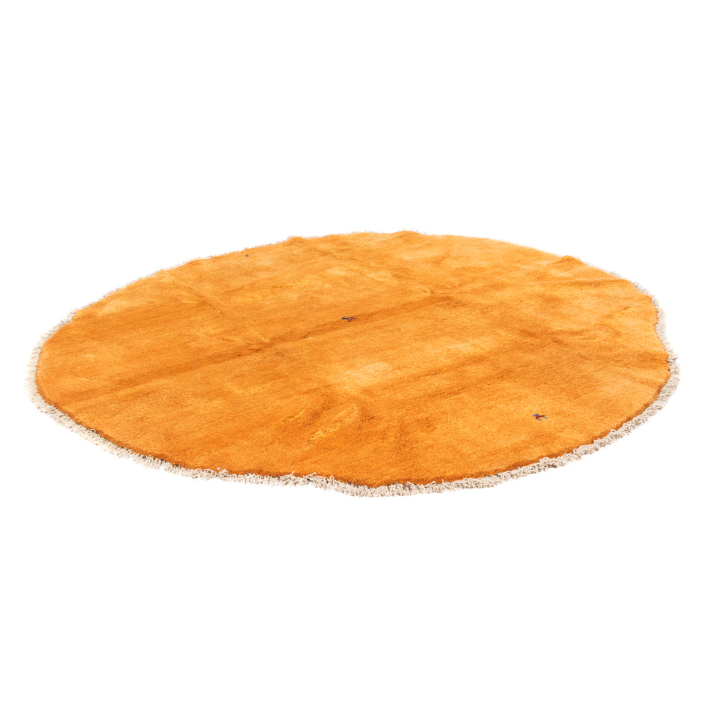 Hoogpolig tapijt rond  - 200 x 200 cm - goud