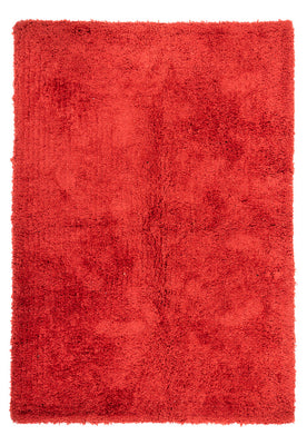 Hoogpolig tapijt - 240 x 170 cm - rood