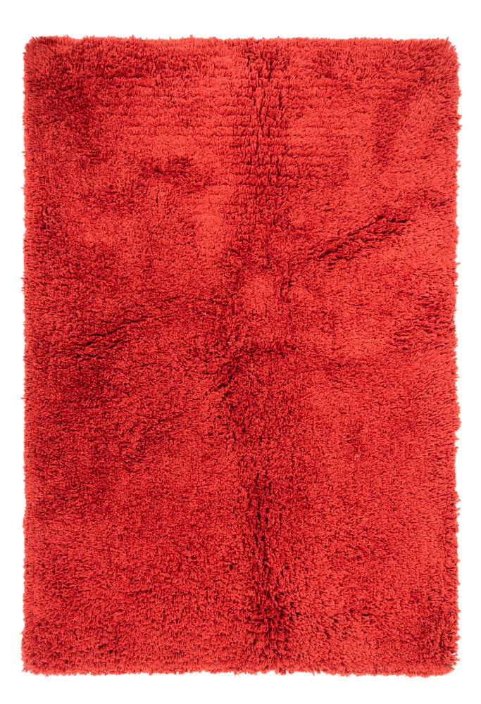 Hoogpolig tapijt - 200 x 140 cm - rood