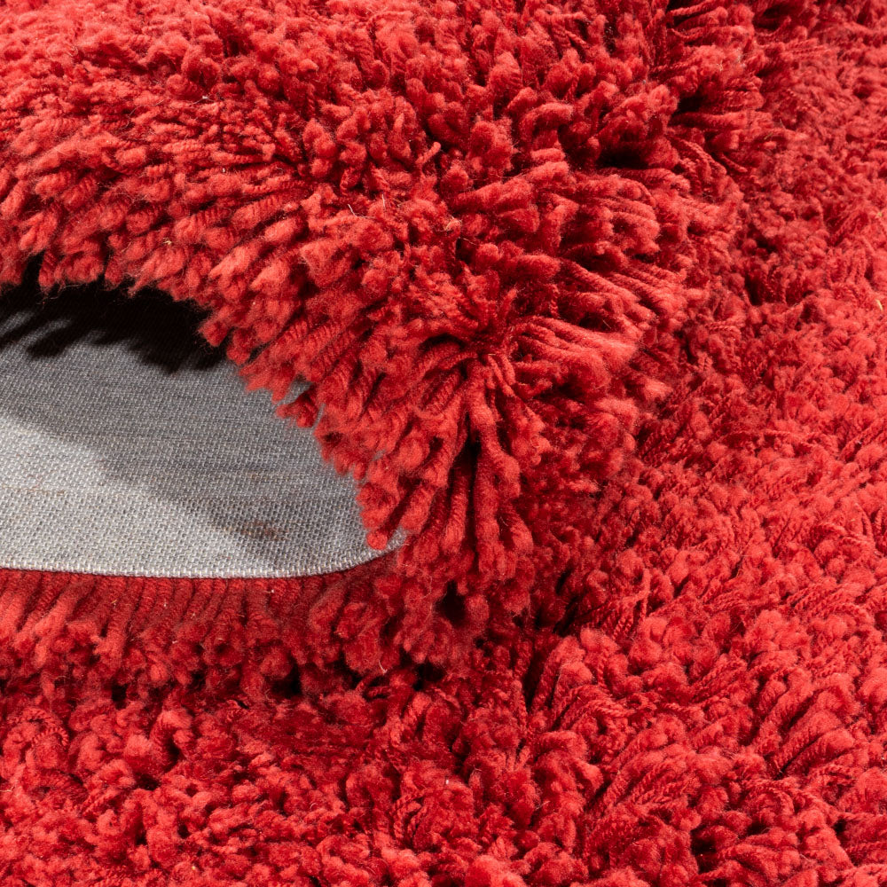 Hoogpolig tapijt - 200 x 140 cm - rood