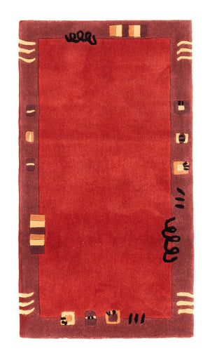 Modern tapijt - 140 x 70 cm - rood