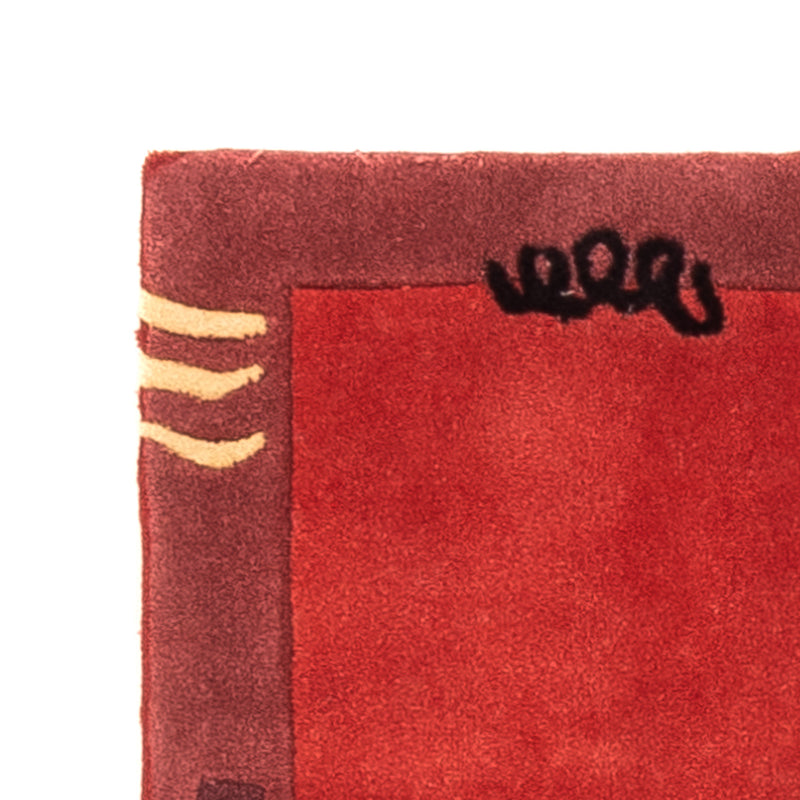 Modern tapijt - 140 x 70 cm - rood