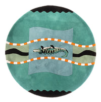 Kindertapijt rond  - 200 x 200 cm - blauw