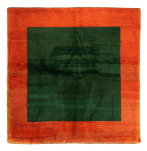 Gabbeh tapijt - Indus vierkant  - 205 x 196 cm - groen