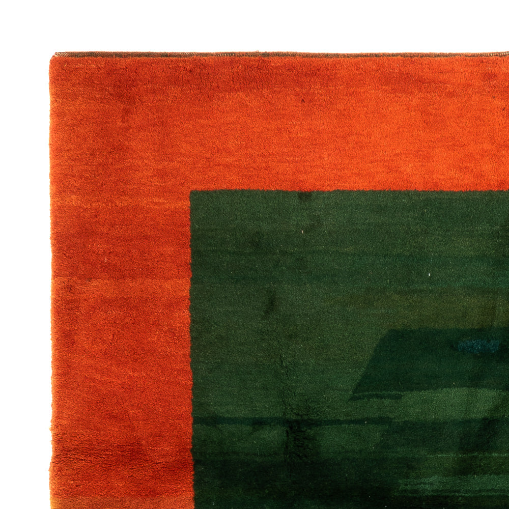 Gabbeh tapijt - Indus vierkant  - 205 x 196 cm - groen