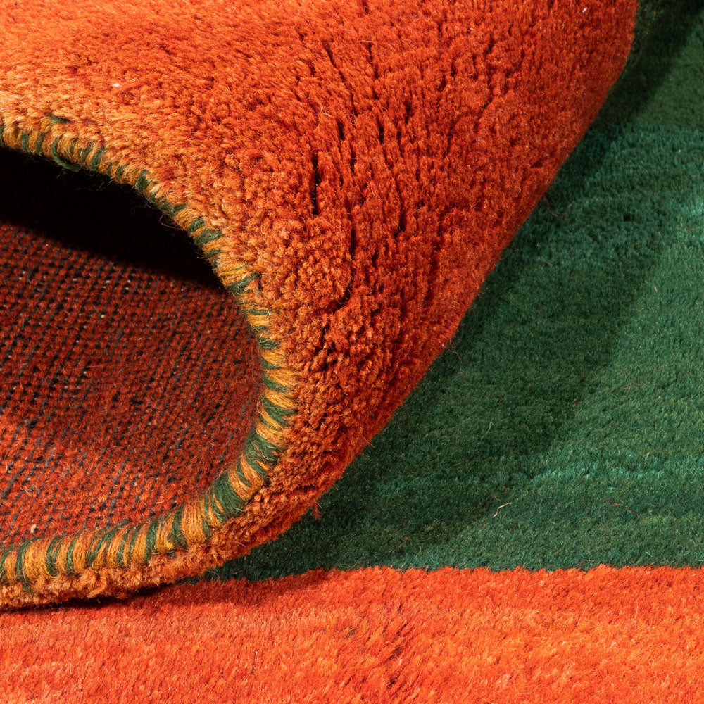 Gabbeh tapijt - Indus vierkant  - 205 x 196 cm - groen