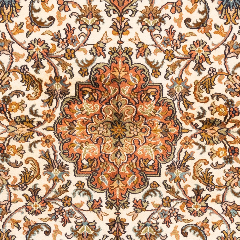 Zijden tapijt - Kashmir Silk - 149 x 95 cm - beige