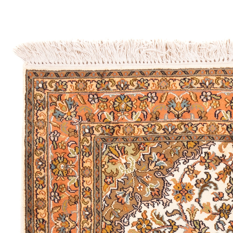 Zijden tapijt - Kashmir Silk - 149 x 95 cm - beige