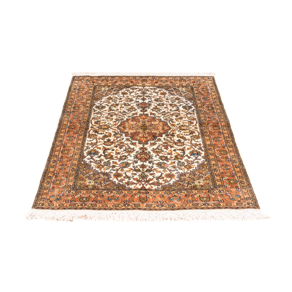 Zijden tapijt - Kashmir Silk - 149 x 95 cm - beige