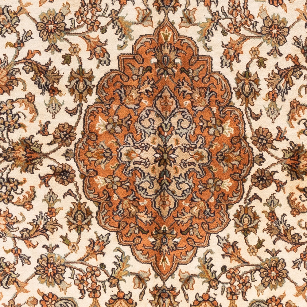 Zijden tapijt - Kashmir Silk - 168 x 95 cm - beige