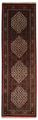 Loper Perzisch tapijt - Bijar - Koninklijk - 246 x 77 cm - blauw