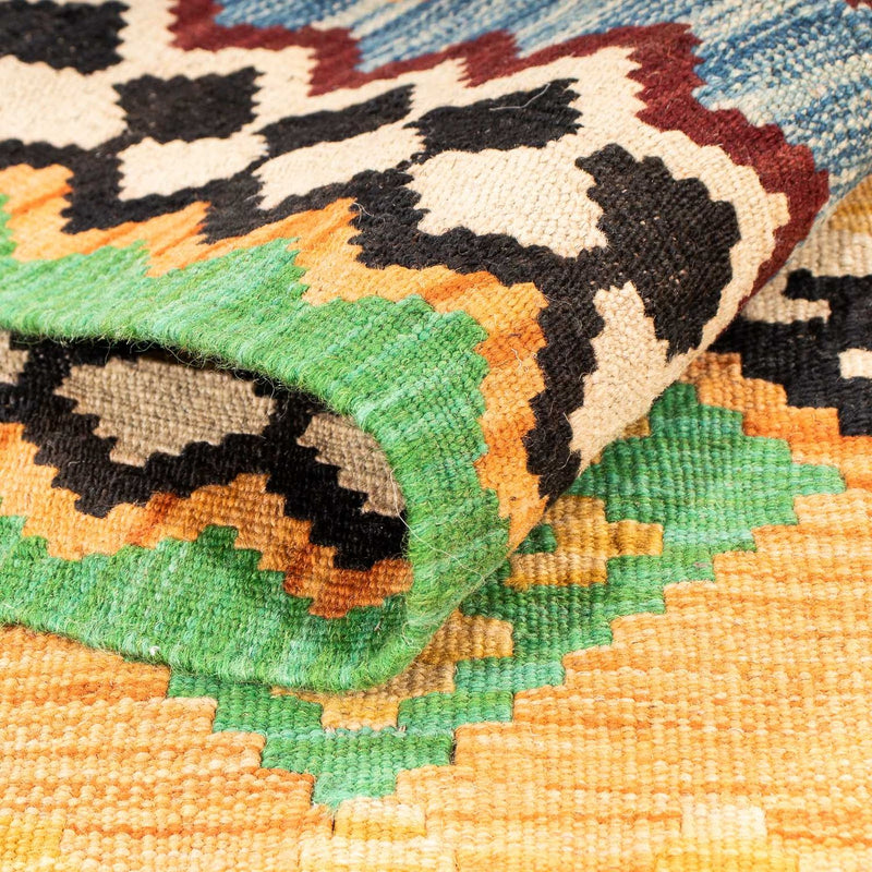 Kelim tapijt - Splash - 178 x 127 cm - veelkleurig