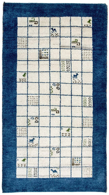 Gabbeh tapijt - Indus - 162 x 92 cm - beige