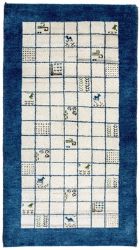 Gabbeh tapijt - Indus - 162 x 92 cm - beige