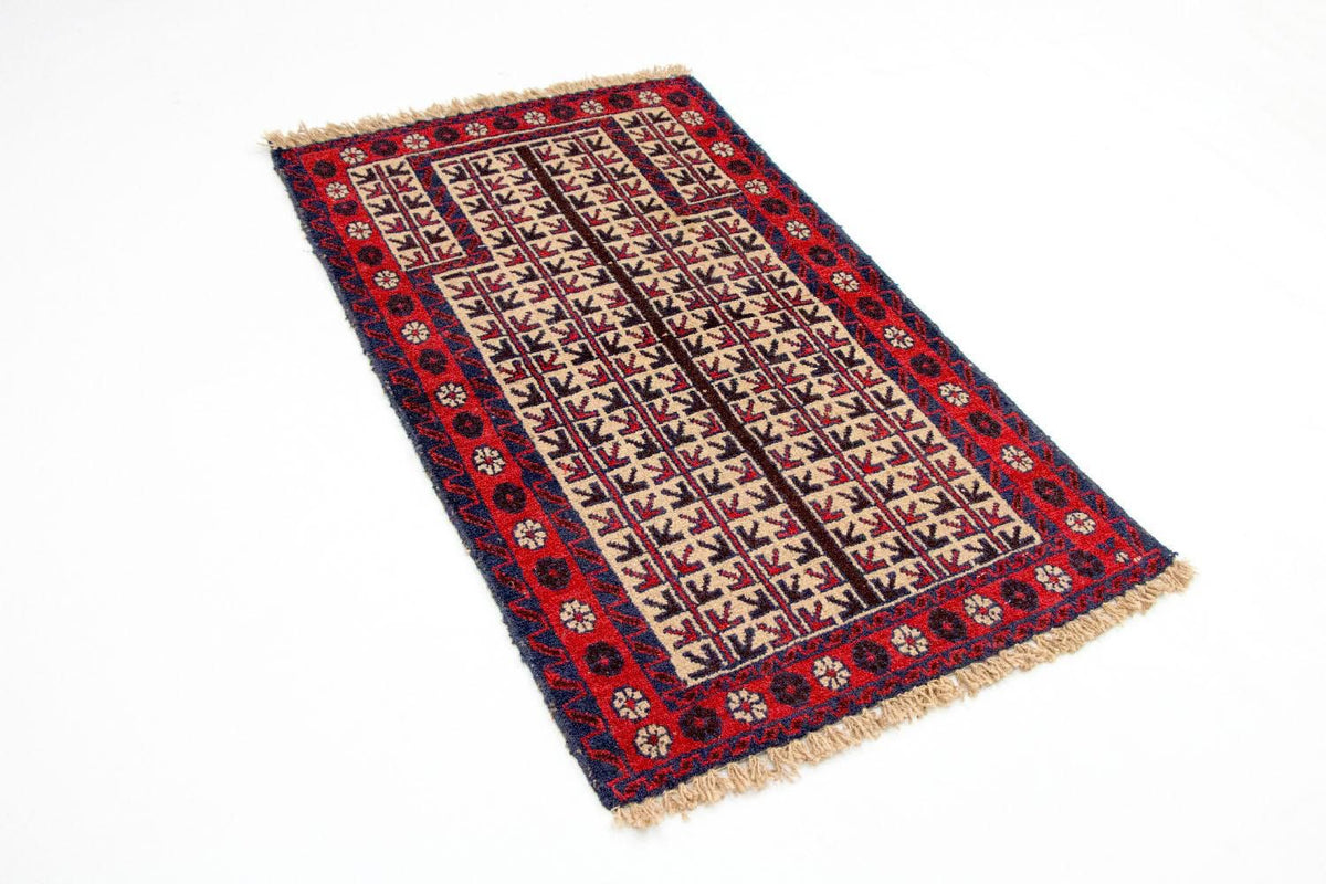 Baluch tapijt - 130 x 75 cm - beige
