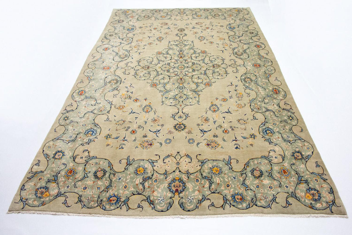 Perzisch tapijt - Keshan - 420 x 290 cm - beige