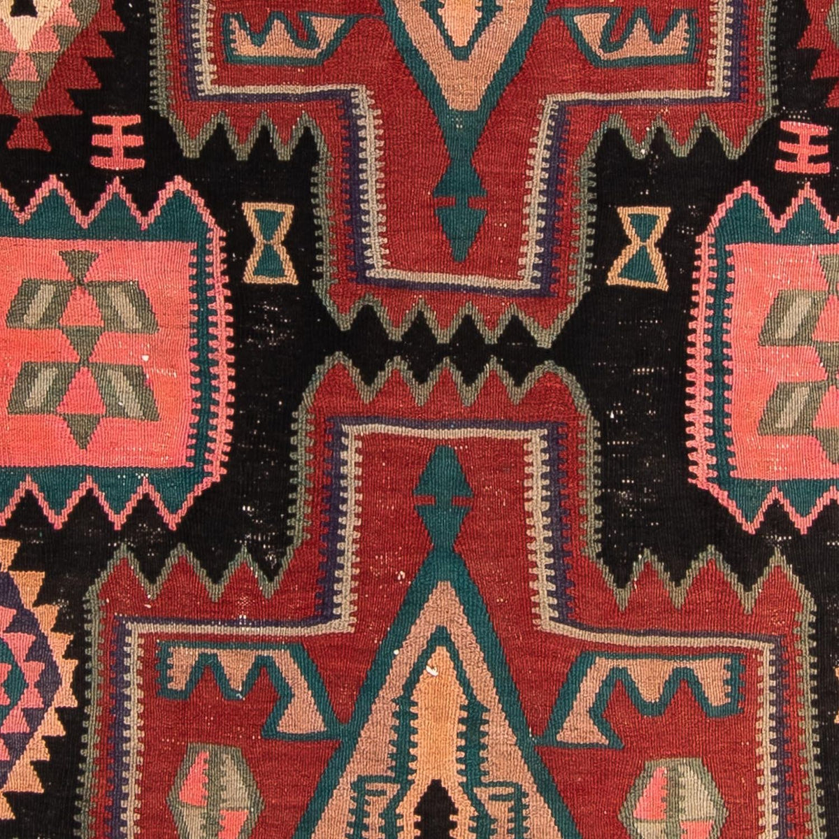 Loper Kelim tapijt - Oud - 300 x 140 cm - veelkleurig