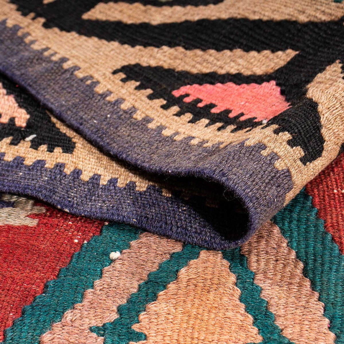 Loper Kelim tapijt - Oud - 300 x 140 cm - veelkleurig