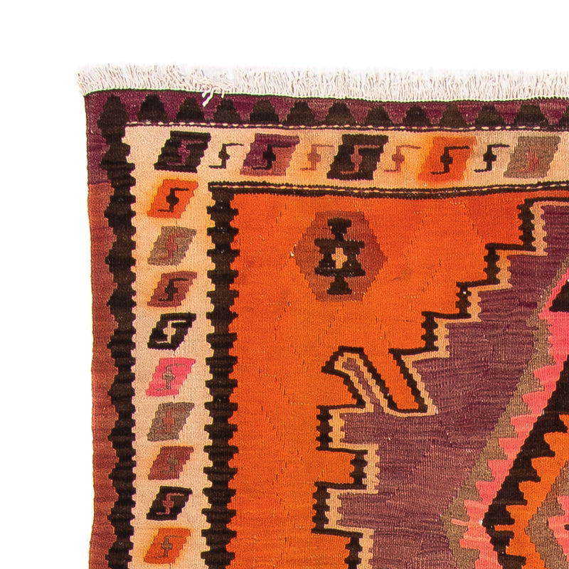 Loper Kelim tapijt - Oud - 265 x 135 cm - veelkleurig