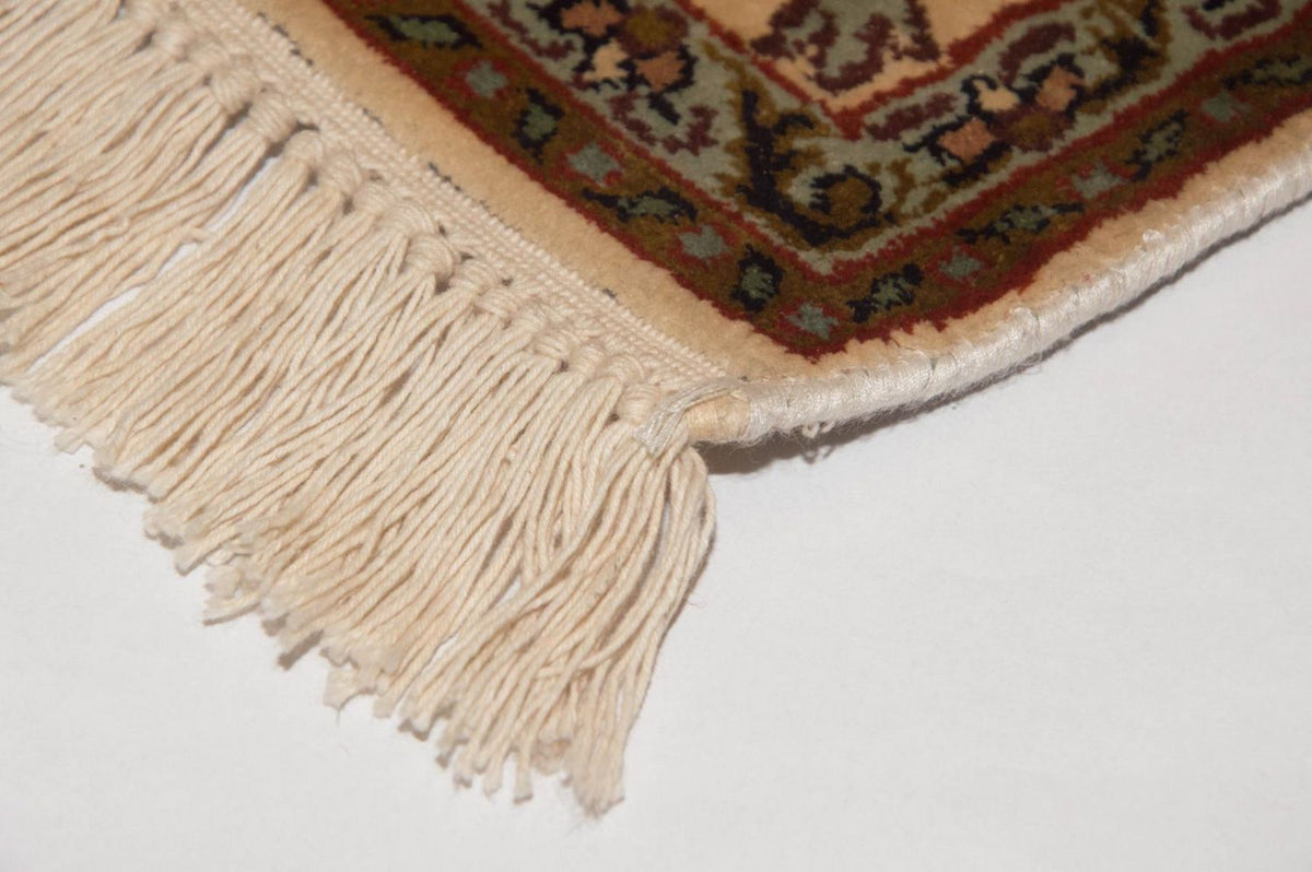 Zijden tapijt - Kashmir Silk - 164 x 94 cm - beige