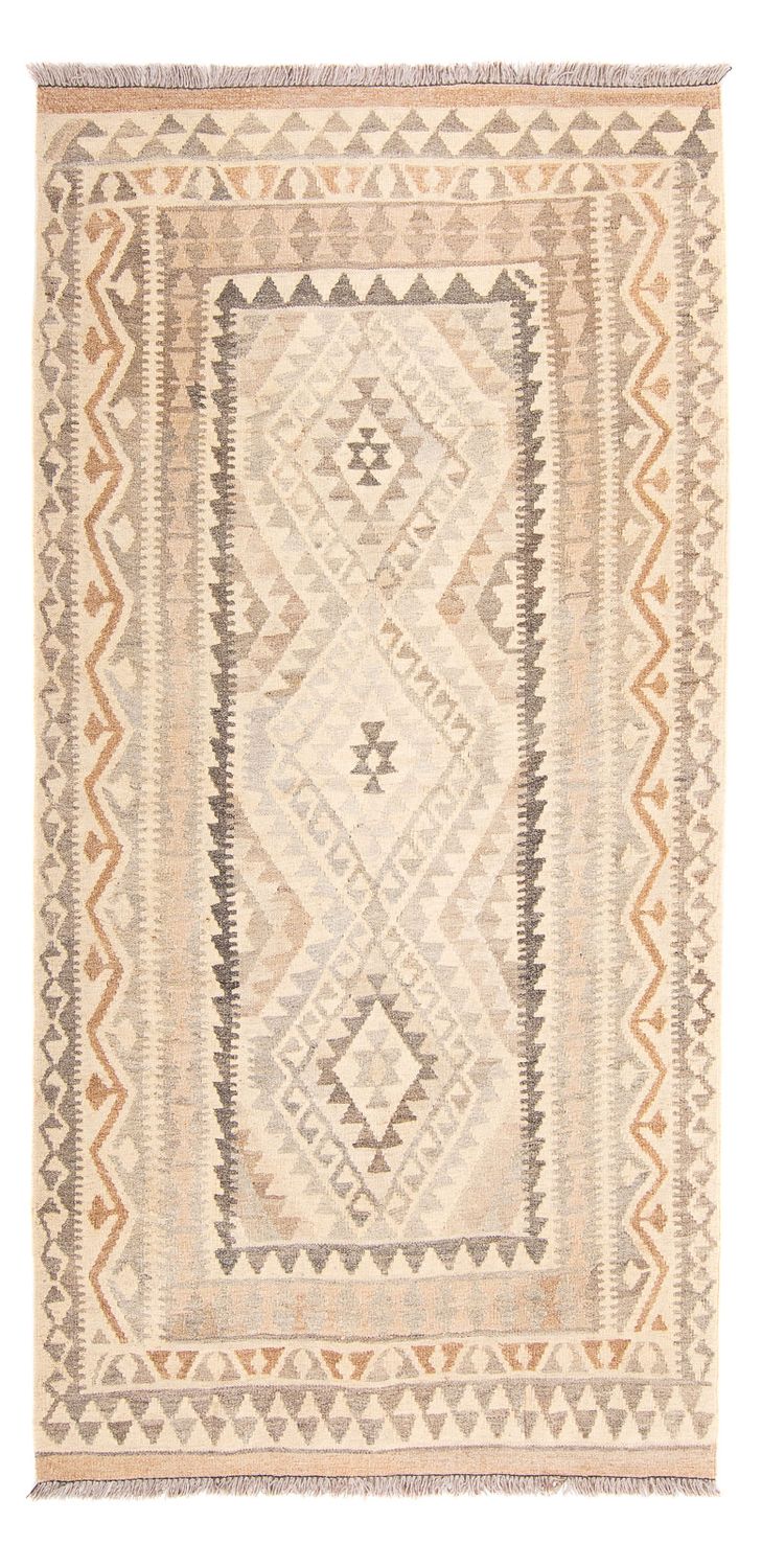 Kelim tapijt - Splash - 203 x 121 cm - beige