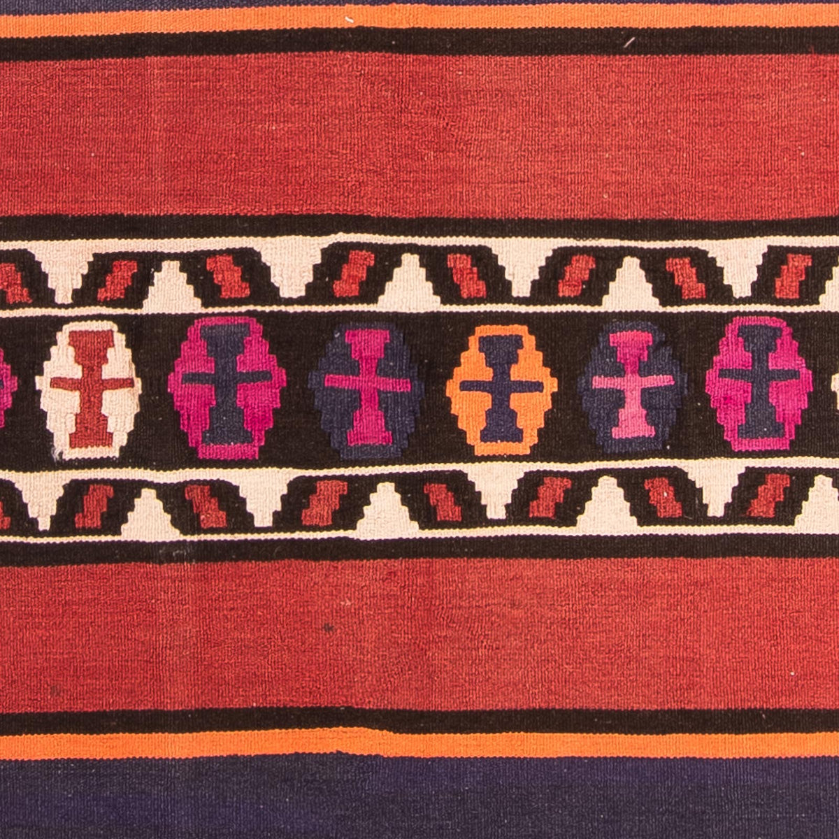 Loper Kelim tapijt - Oud - 380 x 135 cm - veelkleurig