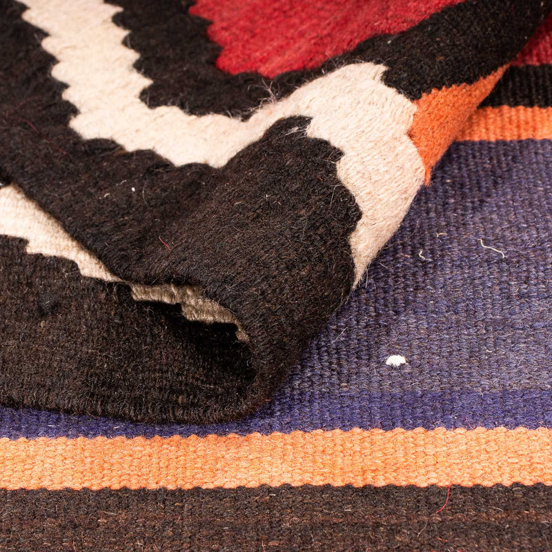 Loper Kelim tapijt - Oud - 380 x 135 cm - veelkleurig