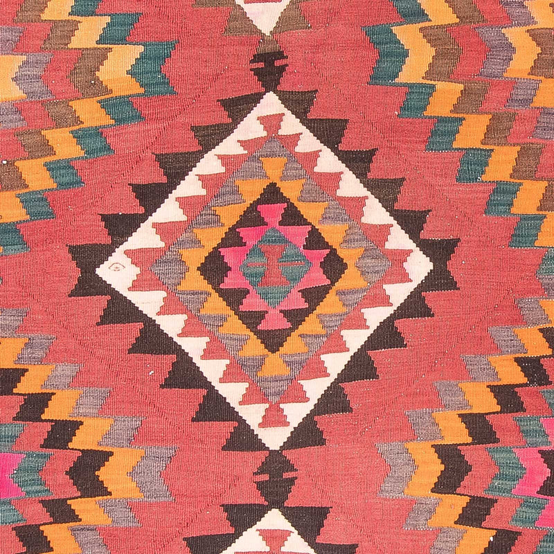 Loper Kelim tapijt - Oud - 430 x 210 cm - rood