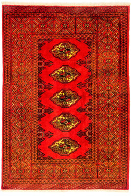 Turkaman tapijt - 146 x 103 cm - rood
