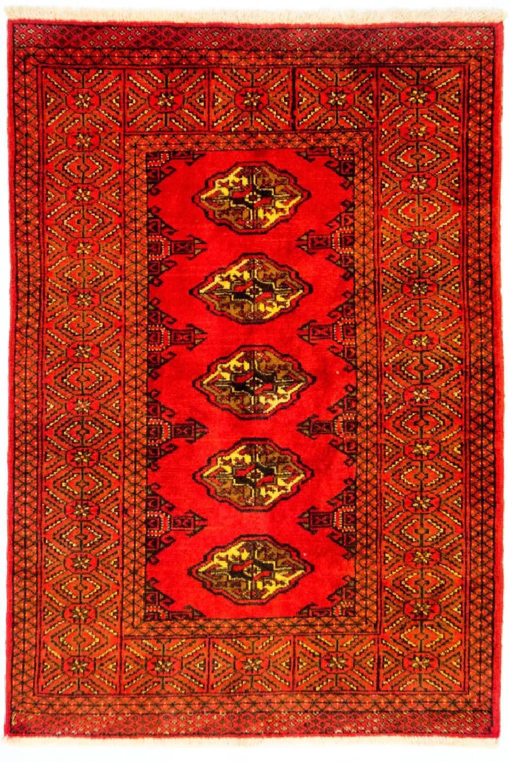 Turkaman tapijt - 146 x 103 cm - rood