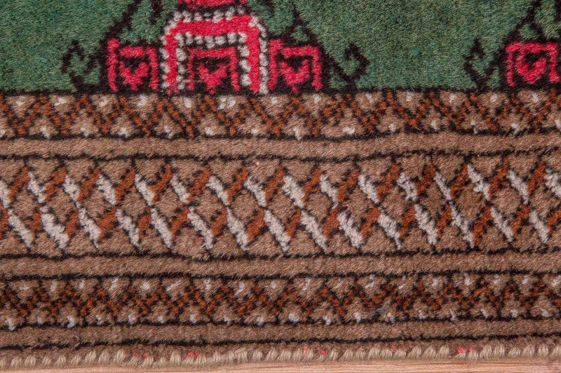 Turkaman tapijt - 143 x 99 cm - groen