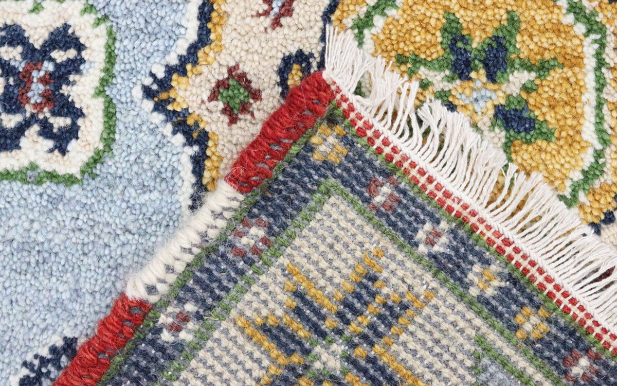 Loper Oosters Tapijt - 300 x 82 cm - lichtblauw