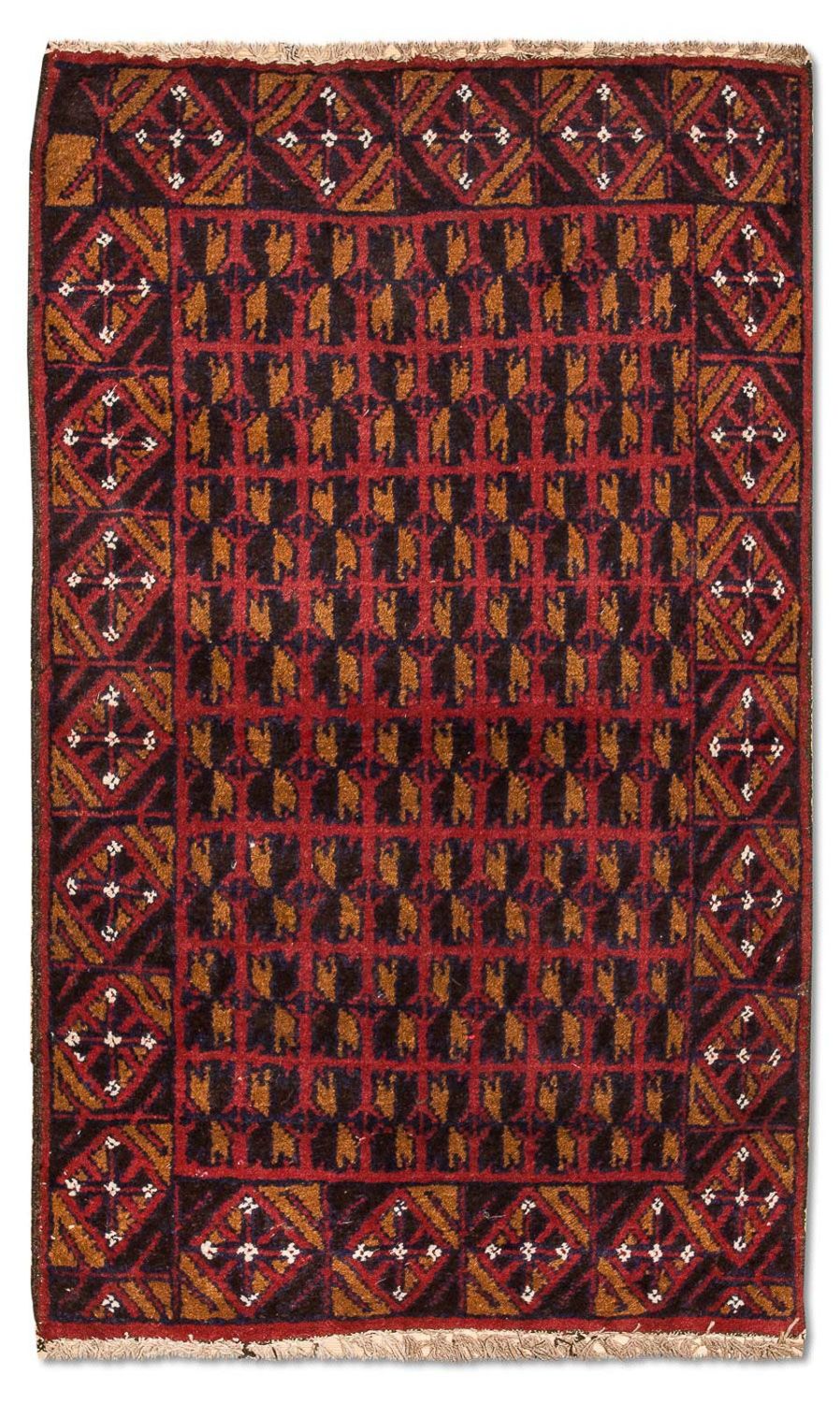 Baluch tapijt - 129 x 77 cm - rood